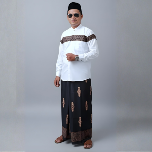 Set SARKO – Sarung & Baju Koko Motif Batik Kobata (Dewasa)